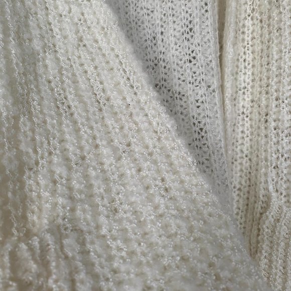 Pol Slouchy Cream Knit Boho Sweater - Picture 3 of 7